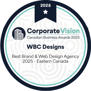 Corporate Vision Global Business Awards - WBC Designs - Best Brand & Web Design Agency 2024, 2025 Eastern Canada, Web Hosting Platform of the Year 2024